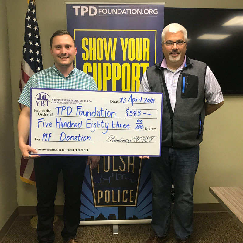 Young Businessmen of Tulsa Support TPD Foundation