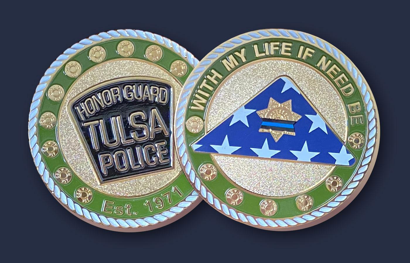 Tulsa Police Honor Guard Challenge Coin